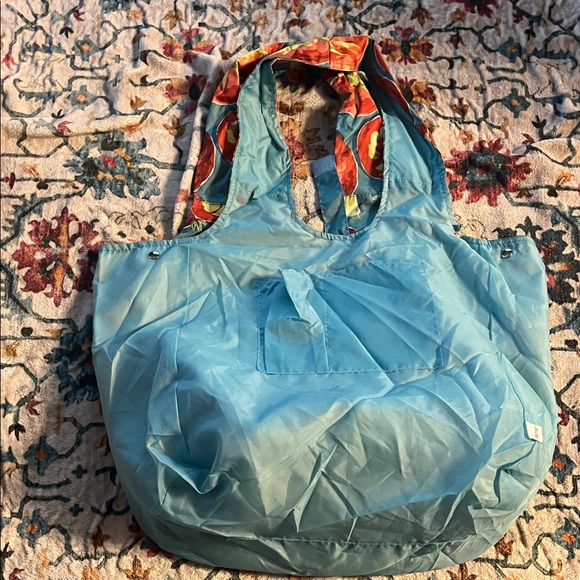 Longaberger Tote Bag Convertible Vibrant Tomato Print - Picture 5 of 8